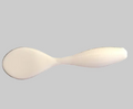 4'' Beaver Tail Grub - Ghost White
