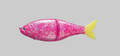 7" Lucid Rogue Shad Glide Bait: Spiked Pink Lemonade